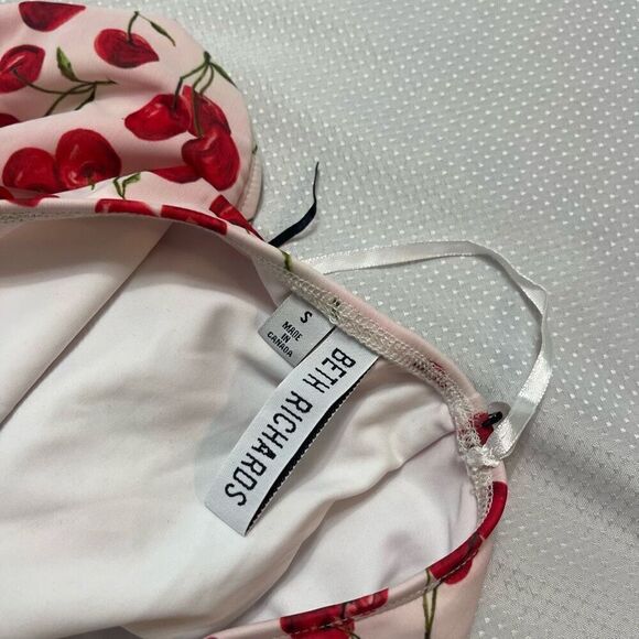 NWT Beth Richards Revolve Naomi Cherry One Piece One Shoulder Bathing Suit Small - Picture 9 of 11